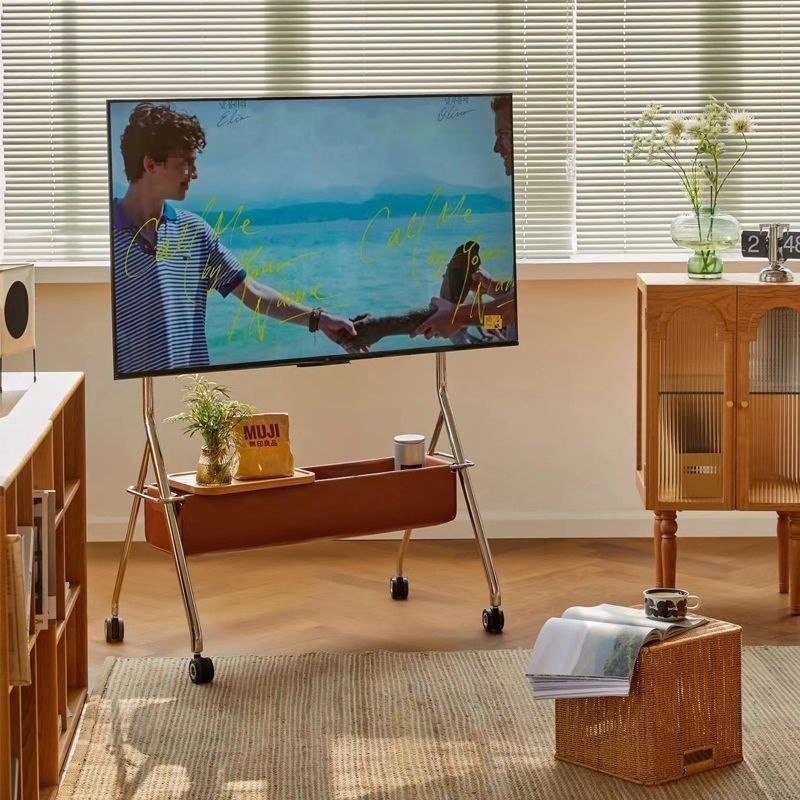 ポストマンモバイルテレビスタンド車輪付きレトロスタイルステンレス鋼可動テレビスタンドフロアスタンド車輪付き|undefined