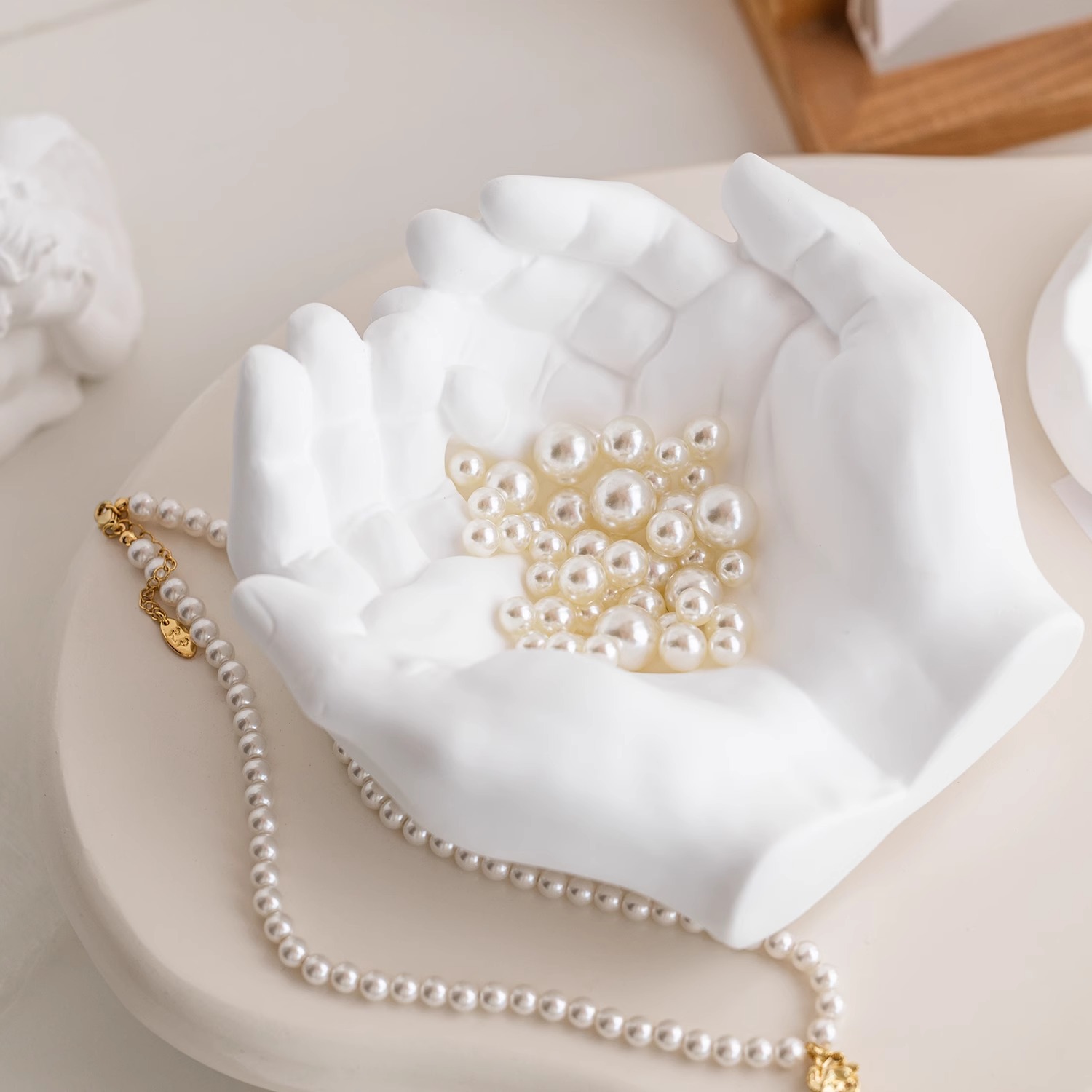 Creative Bead Design Plate DIY Bracelet Bead Plate Bracelet Necklace Jewelry Beading Tool Plaster Display Tray