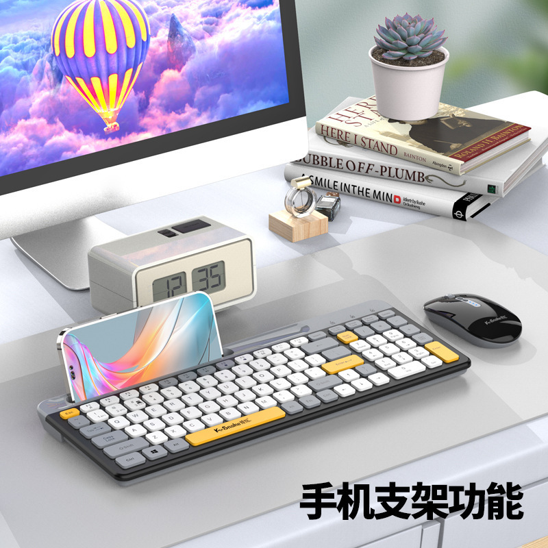 マムシK100 bluetoothデュアルモード無線キーボードチョコレート薄いタイプのデスクトップコンピュータのノートパソコンのオフィスは携帯しています。|undefined