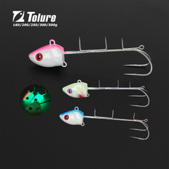 跨境熱銷夜光雙鈎天亞Tenya太刀魚鈎深海遠投船釣鈎雙鈎