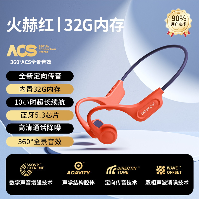 铂典骨传导蓝牙耳机骑行专用运动跑步挂脖无线2025新款不入耳开放|undefined