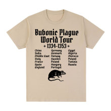 Bubonic Plague World Tour T-shirt Men Women Funny Mouse Rat