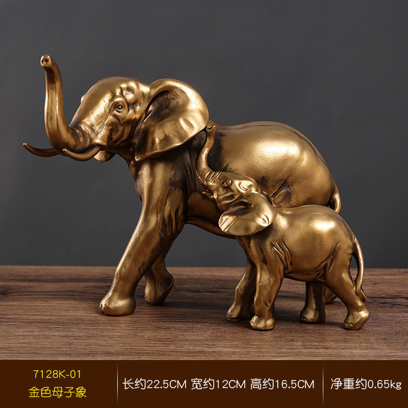 Mother -in -law and child elephant