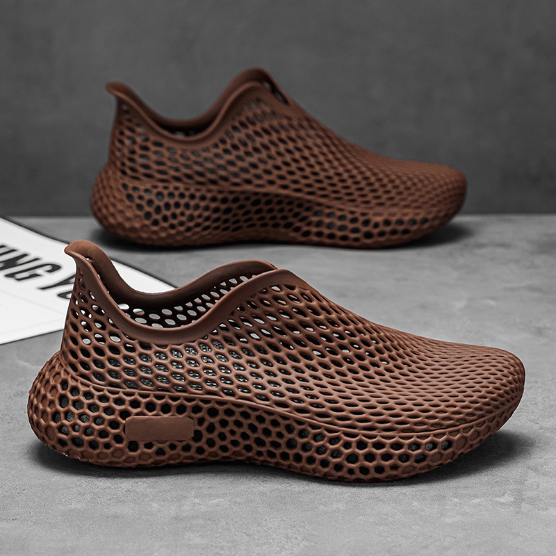Hombre de alta gama ventilador 2026 verano explosivo zapatos casuales deportivos al aire libre antideslizantes zapatos retrocesivos