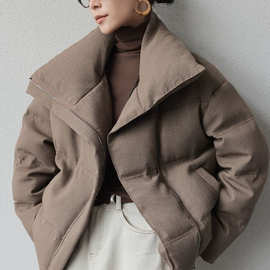 感气质保暖大翻领面包服女冬季加厚保暖棉衣韩版时尚棉服ins