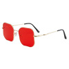 Metal fashionable square sunglasses, 2022 collection, gradient, Amazon, wholesale, European style