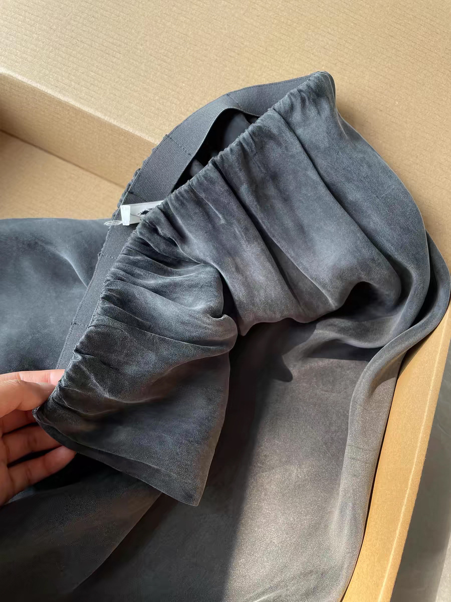 Quần culottes nữ ống rộng mềm mại mùa hè — màu xám