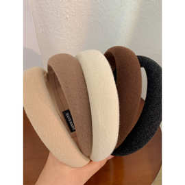 海绵高颅顶发箍女新款洗脸头箍宽边感洋气时尚压发卡头饰