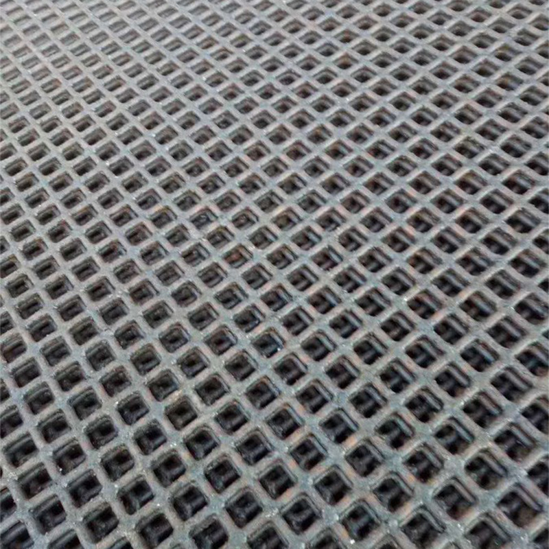 批发矿用筛分沙石过滤震动筛网锰钢编织筛网工业黑钢粗丝方格网制