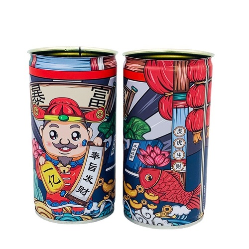 Silent color printing sealed leisure food tea tin can gift clothing underwear can get rich can