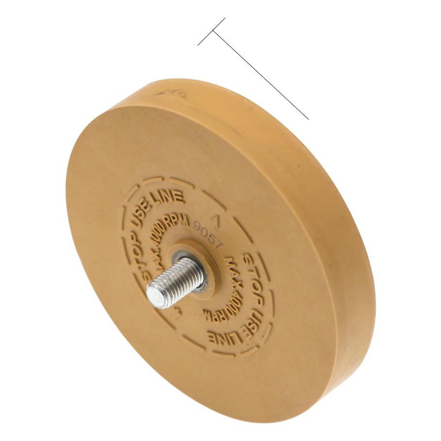 3,5 '88mm rueda de goma de pulido neumático rueda de goma rueda de molienda de goma Decal rueda de eliminación