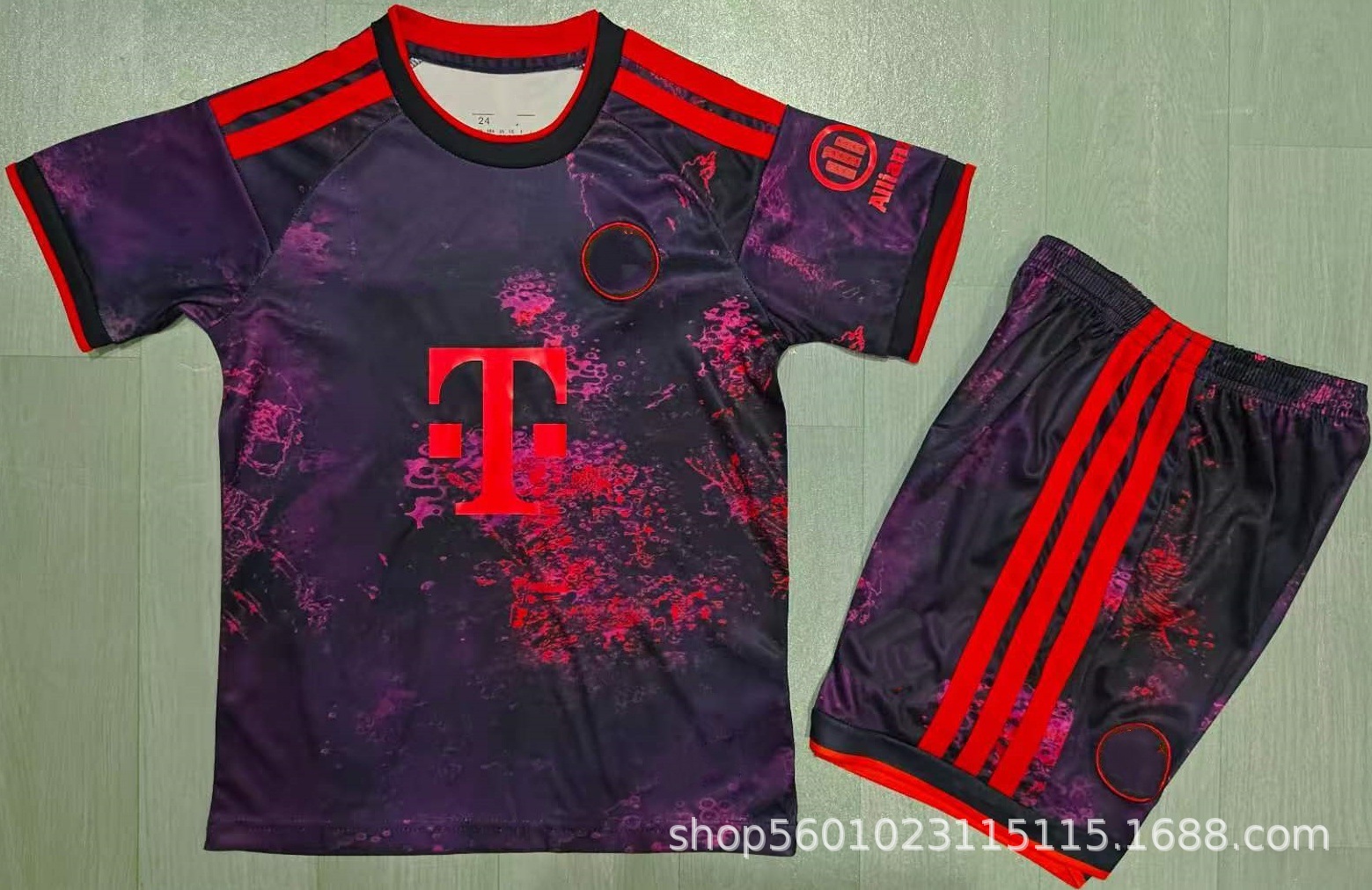 Camiseta de Fútbol Infantil de Poliéster Uniforme de Competición para Deportes de Pelota image 21