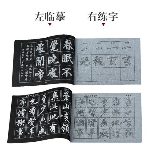 Wang Xizhi's Orchid Pavilion preface, brush running script, brush copybook, beginner's practice water writing on cloth, adult copy book tracing red