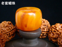 琥珀老蜜蜡老型珠桶珠鼓珠饼子墩子散珠金刚顶珠手串菩提配珠配饰