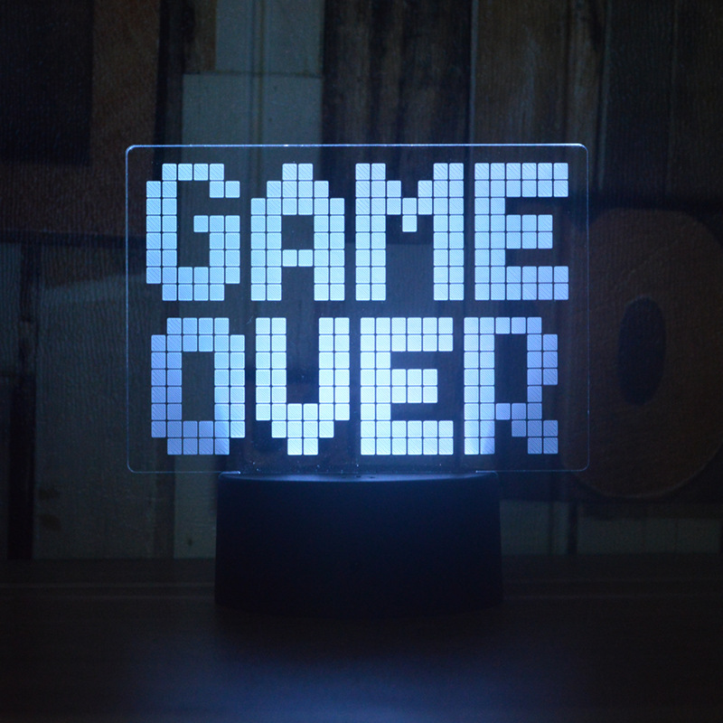 Creativo e-sports atmósfera luz juego manejar 3D luz de la noche XBOX luz decorativa LED7 color contaminación lumínica fábrica de ventas directas