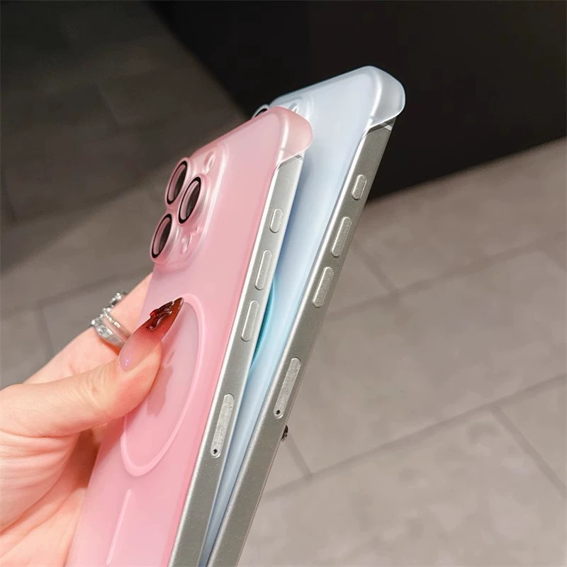 Apple, ультратонкий совместимый чехол для iPhone 17, iPhone17 Pro, матовый прозрачный защитный чехол для телефона, iPhone