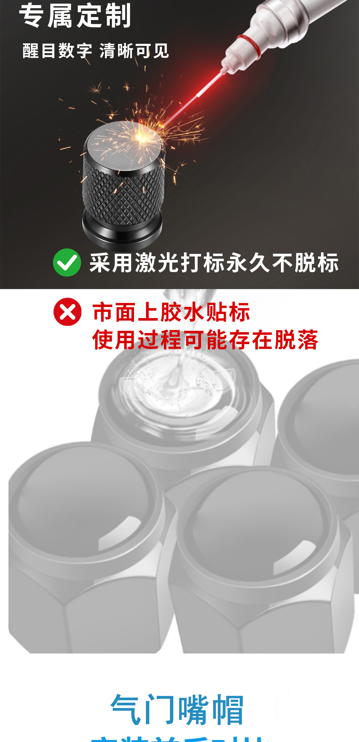 Mercedes-Benz E-Class E300L/C-Class C200L/Gla Glb A-Class Glc Car Tire Valve Caps Valve Core Covers