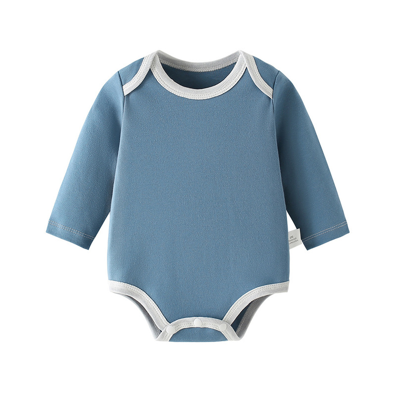 ベビーローブ春と秋の三角長袖ベビーコットン0-1歳の女の子用ジャンプスーツ2025|undefined