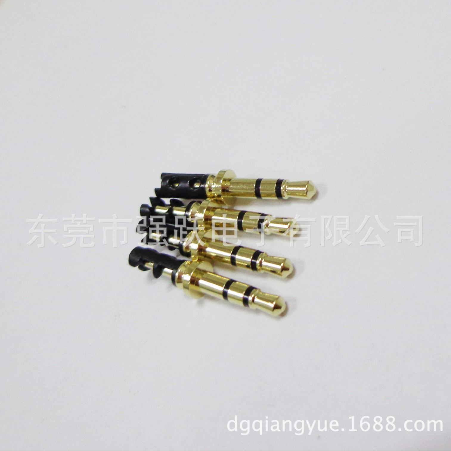 供应耳机插头镀金三级立体头3.5*6.0*25.5DC插头