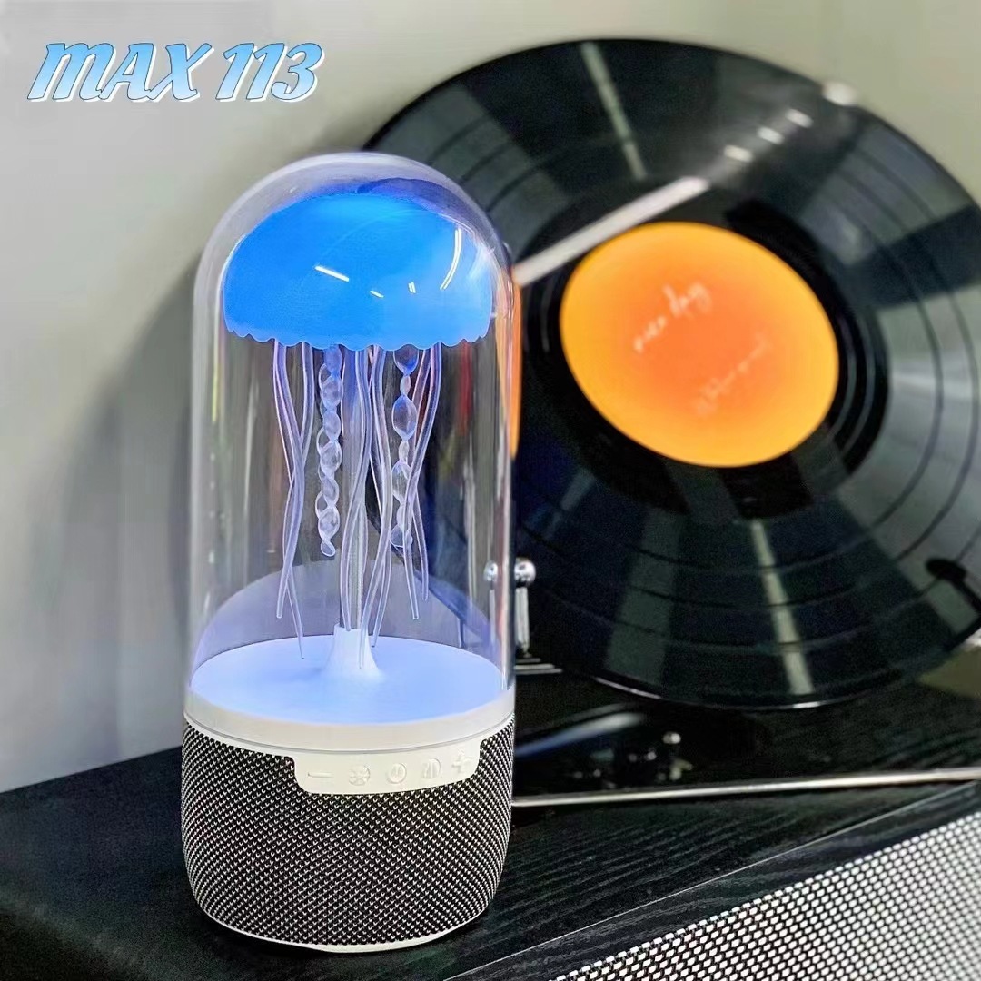Nuevos productos transfronterizos MAX113 medusas Bluetooth sonido con sonido y movimiento Bluetooth altavoces de ritmo de escritorio luz de atmósfera doméstica