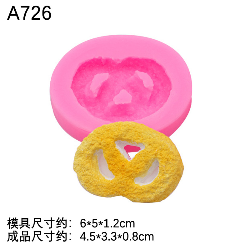 Cookie crema Lollipop molde de silicona epoxi arcilla cerámica suave DIY chocolate fondant