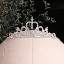生日皇冠女童頭飾兒童公主高端王冠女童發卡發箍小女孩發飾頭箍