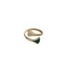 Fashionable universal ring, copper zirconium, Korean style, simple and elegant design, wholesale, micro incrustation