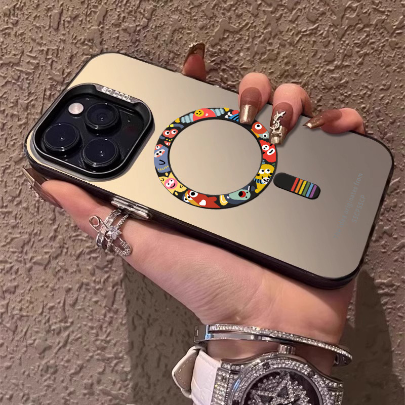 Suitable for Iphone17Promax Mobile Phone Case Magsafe Magnetic Suction Apple 16 Anti-Fall Little Monster 15 14 Suitable for Iphone17Promax Mobile Phone Case Magsafe Magnetic Suction Apple 16 Anti-Fall Little Monster 15 14