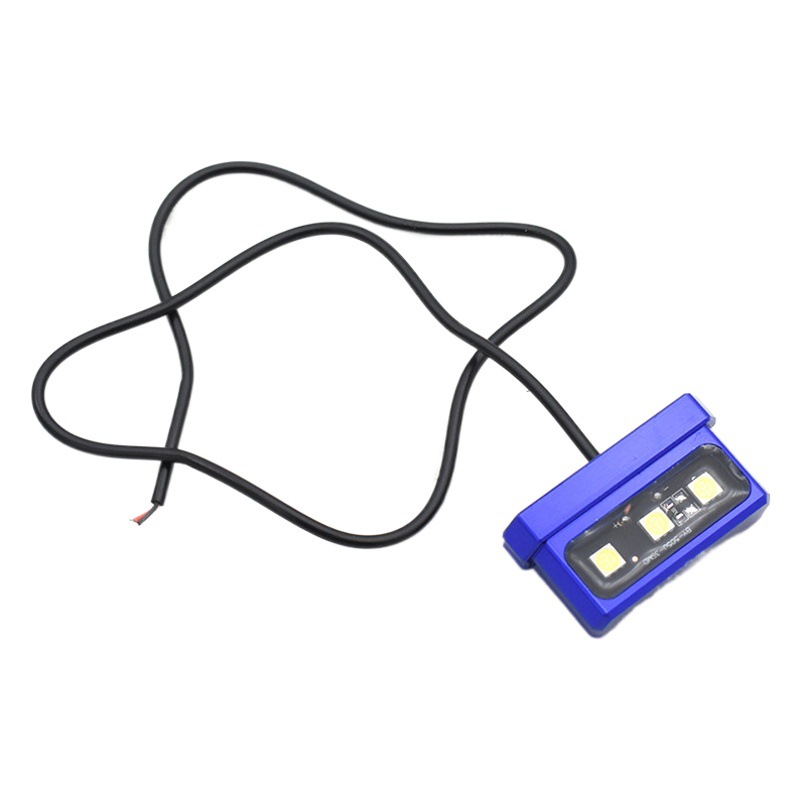 Pequeño mono motocicleta eléctrica marco de la matrícula luz impermeable de aleación de aluminio pequeña luz trasera Fender luz trasera avión placa marco de la luz