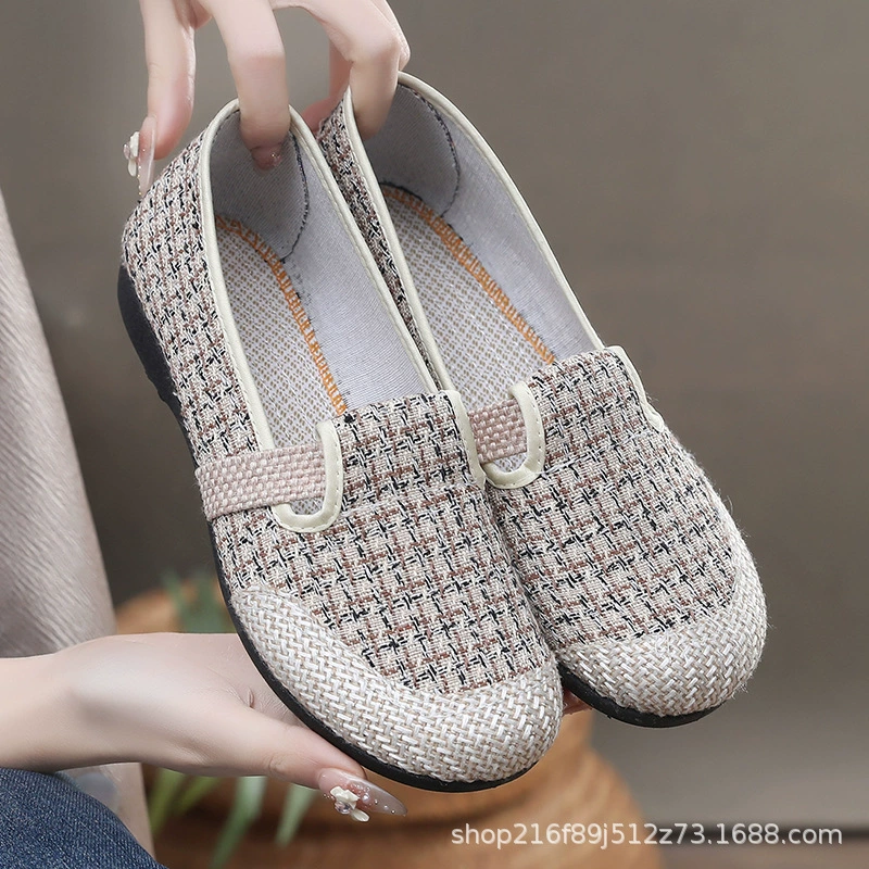Слипоны, обувь, туфли с бабочкой для отдыха для мамы, стиль Chanel, для людей среднего возраста