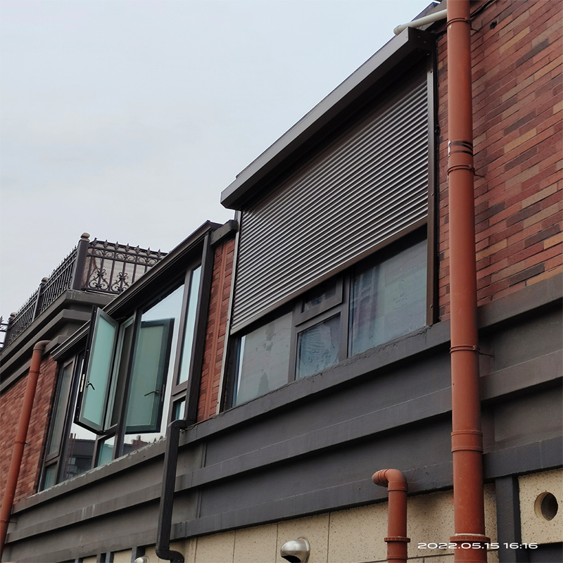 Aluminum Alloy External Thermal Insulation Anti-Theft Roller Shutter Sunroom Exterior Insulation Blinds Balcony Smart Weatherproof Lift-Up Door