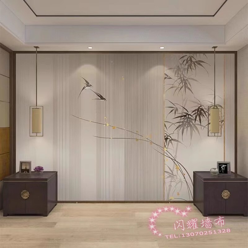 轻奢风潮牌麻将馆主题背景墙布网红服装店墙纸奢侈品棋牌装饰壁纸|undefined