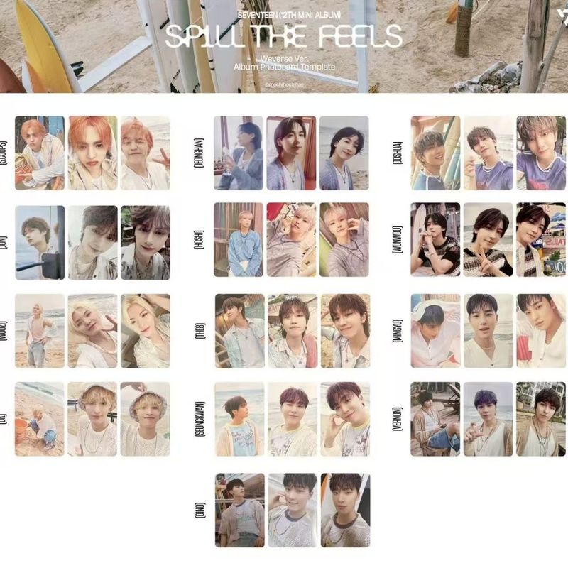 seventeen迷你12电子专SVT电子专小卡照片明星周边同款自制|undefined