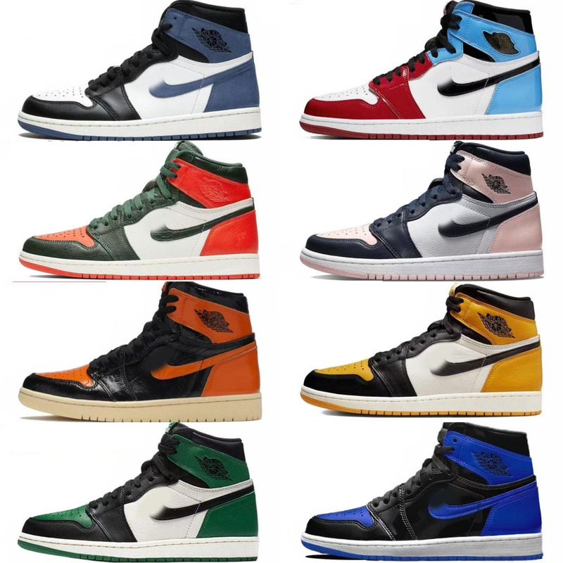 Cross-Border Aj1 Shadow Gray Playful Blue Moon Little Lightning Rookie Black Orange Shattered Backboard High-Top Retro Basketball Shoes Jordan 1 Cross-Border Aj1 Shadow Gray Playful Blue Moon Little Lightning Rookie Black Orange Shattered Backboard High-Top Retro Basketball Shoes Jordan 1