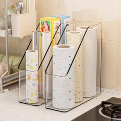 ラップ収納棚ケースキッチンビニール袋シール整理収納棚使い捨て保存袋収納神器