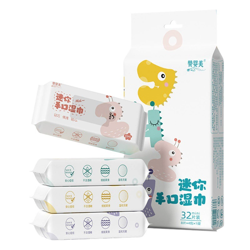 Влажные салфетки мини-влажные салфетки студенческие портативные влажные салфетки маленькая сумка ручная кладь мягкие хлопковые салфетки для рук и рта чистящие влажные салфетки оптом