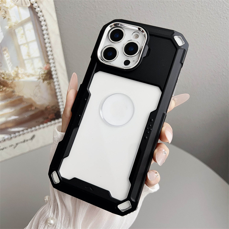 Suitable for Apple Iphone16E/17/15Pro Anti-Scratch Electroplated Camera Tpu Spray Leather Paint Mobile Phone Case