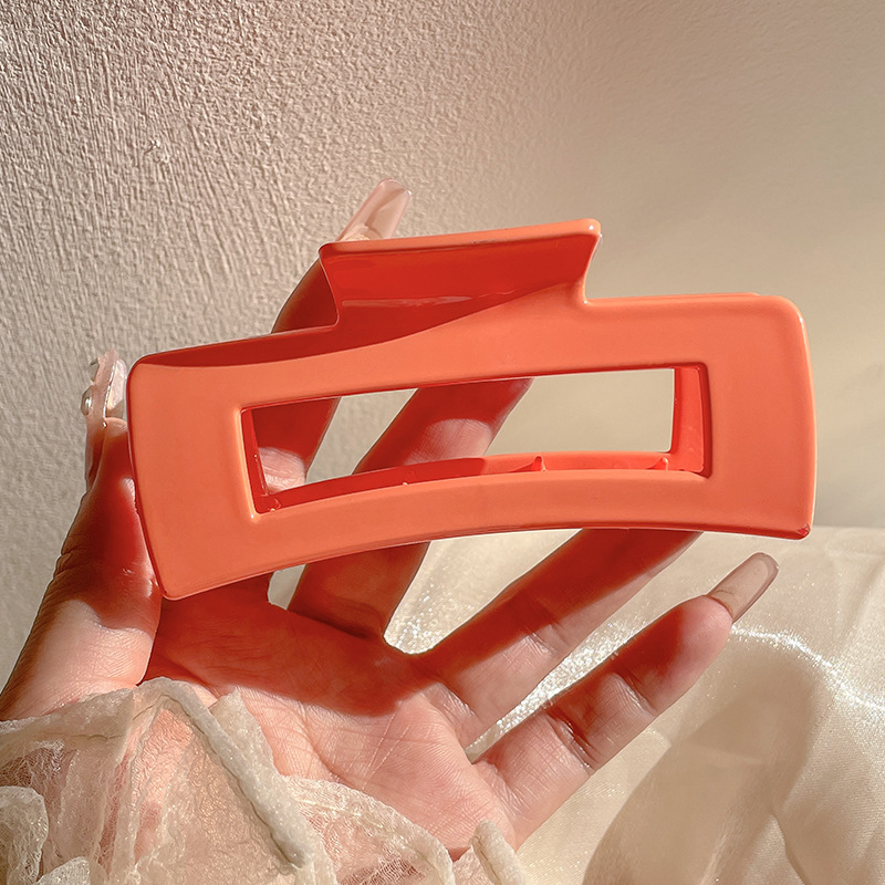 Horquilla de las mujeres de alto grado de pelo negro Clip tocado espalda Cabeza Grande updo tiburón clip 2024 Nueva horquilla