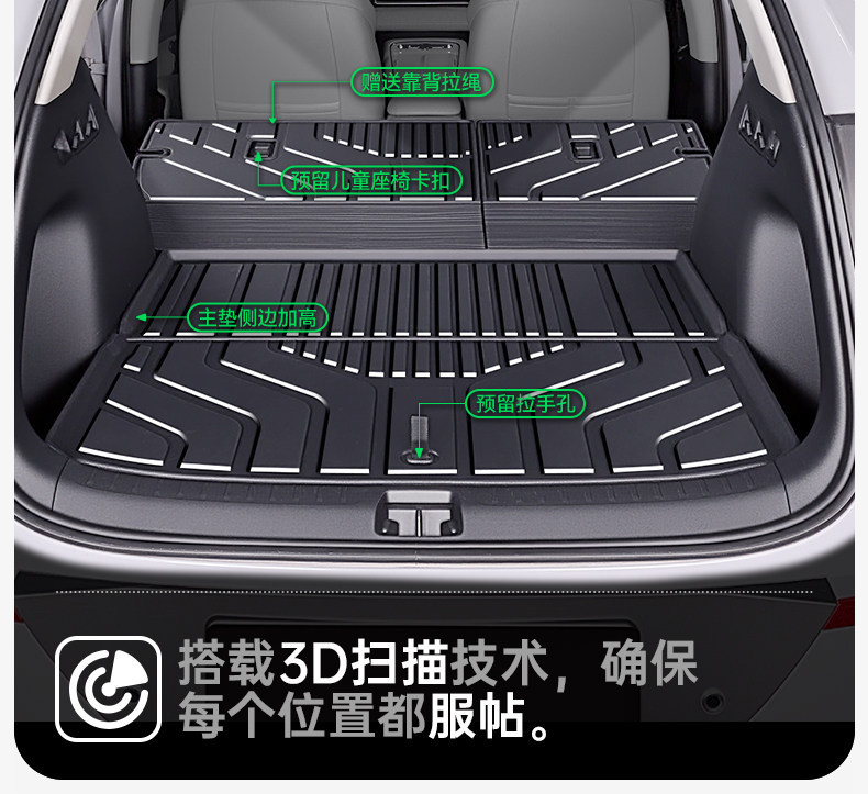 Suitable for 26 models of the Sea Lion 05DMi/EV, TPE integrated trunk mat, modified foot mat accessories