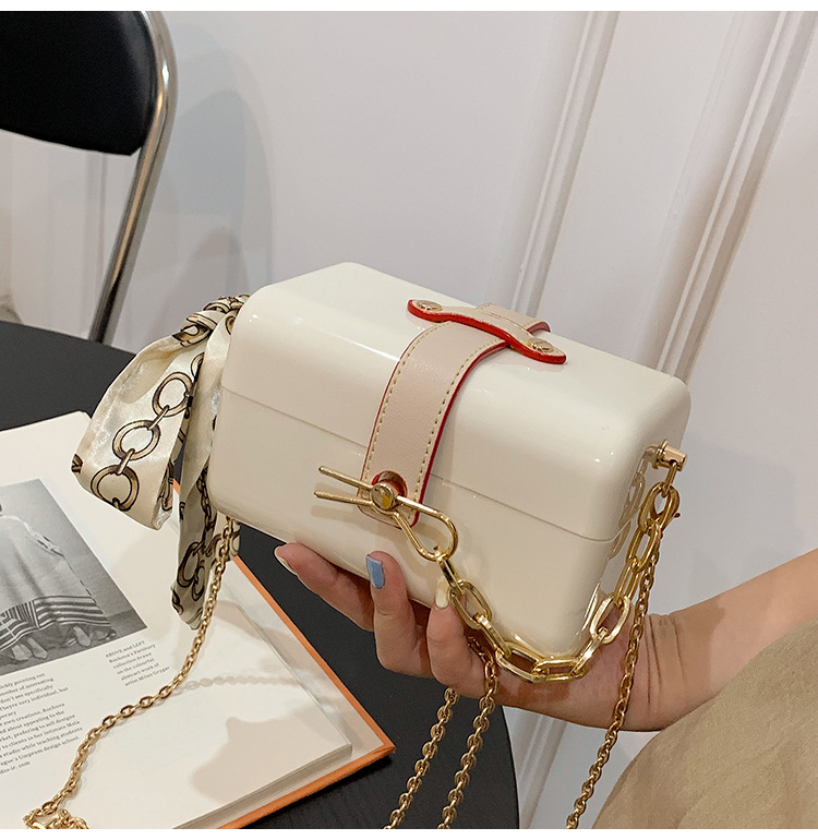 Acrylic Box Bags China Export Bag New Fashion Chain Bags Fashionable Cosmetic Bag One Piece Dropshipping display picture 12