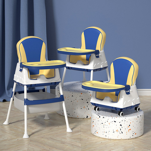 Large baby dining chair children's dining chair multifunctional foldable portable baby chair eating dining table chair seat
