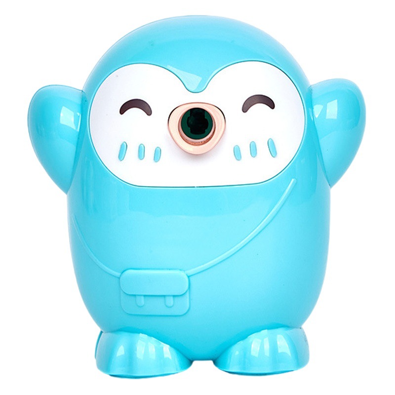 7839 Pingüino Sacapuntas Lápiz de avance y retroceso automático Sacapuntas de estilo de dibujos animados Sacapuntas de manivela para niños