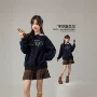 春秋款宽松字母大童卫衣