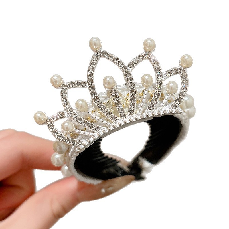 Niños corona princesa cabello perilla cabello perilla cabello perilla perilla cabeza fija artefacto perilla cabello perilla tocado