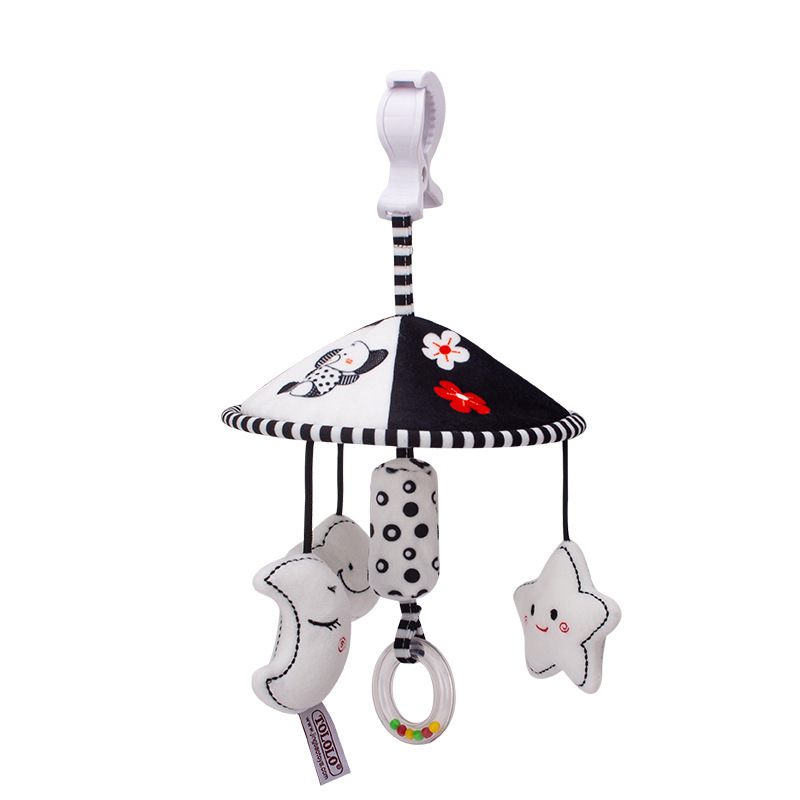 Móvil de cuna relajante TOLOLO con nubes, juguete colgante para cochecito, campana, dispositivo BB, campanilla de viento, juguete educativo temprano para colgar en la cama.