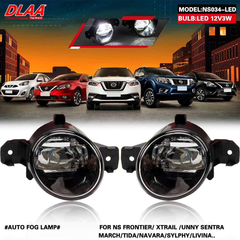 Aplicable a Nissan New Tian Xiao Ke Sunshine Liwei Original Lentes de modificación Asamblea de lámpara de niebla LED Lámpara diurna