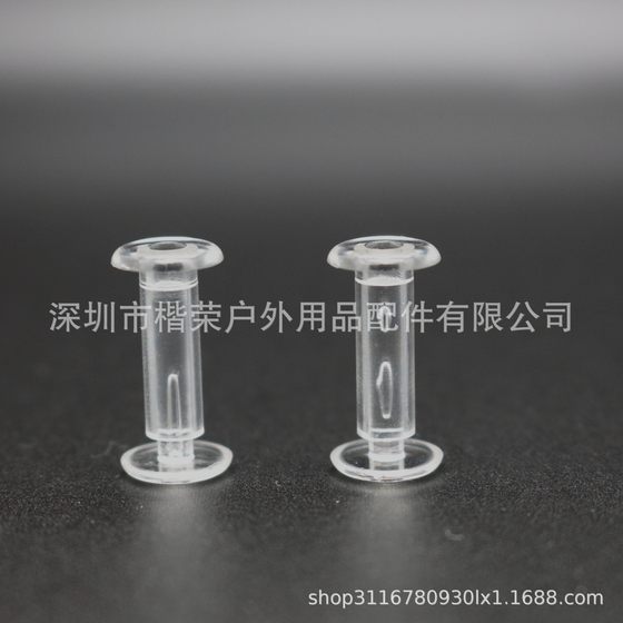 Transparent plastic hidden buckle Acrylic Ferris wheel buckle two-in-one Packaging Accessories transparent buckle wholesale