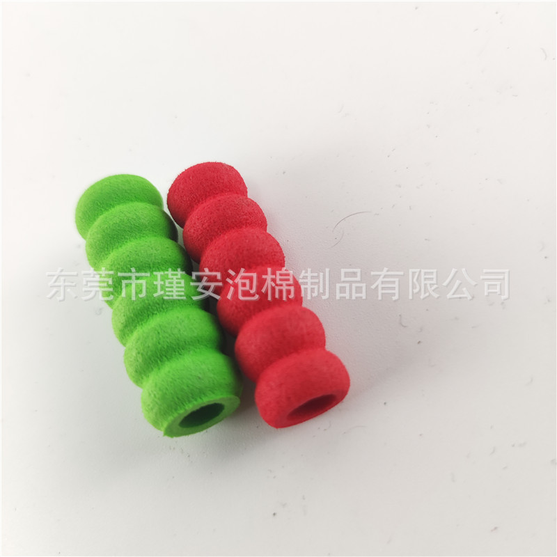 供应登山杖研磨海绵橡塑把套 EVA异形把套 彩色泡绵管