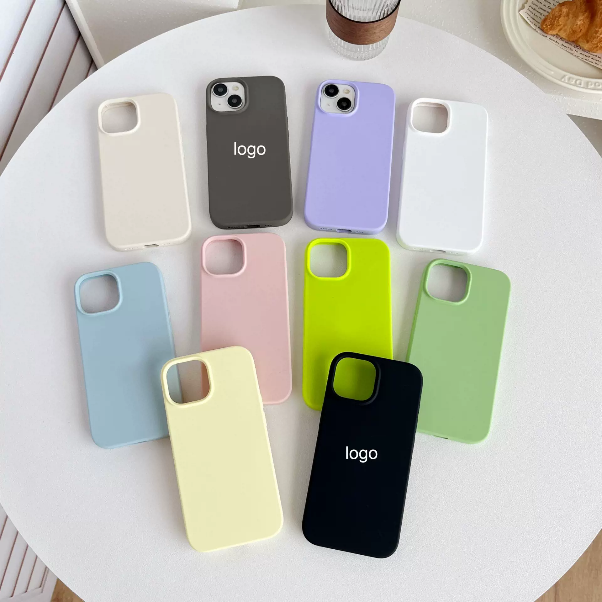 高级感液态硅胶适用苹果15手机壳全包纯色iPhone14Promax保护套