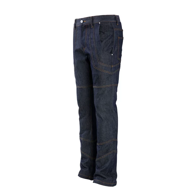 Three dimensional blue jeans, American style, slim fit